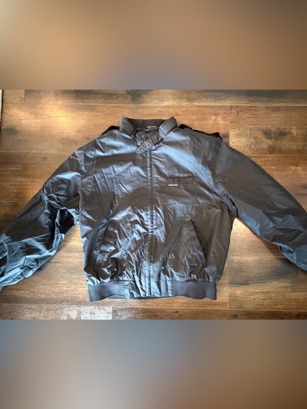 Men's Black Members Only bombers jacket